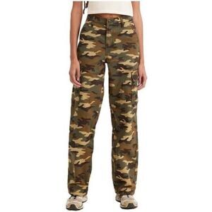 LEVI'S '94 BAGGY Cargo Pants CAMO A4707-0012 Women 29 wide leg‎